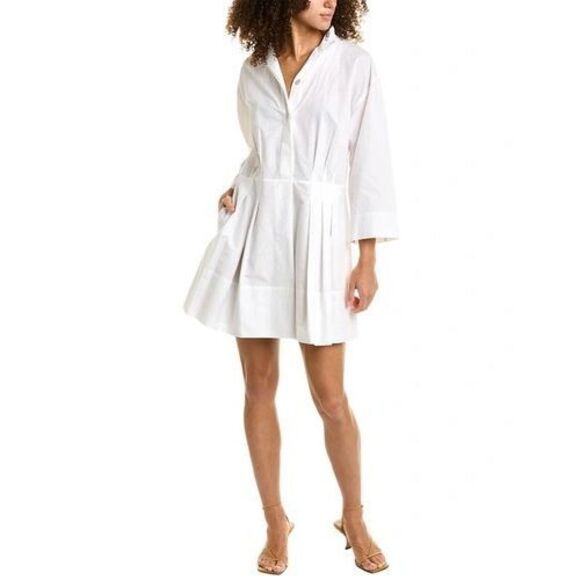 VINCE Poplin Fit & Flare Mini Dress 💖 - Picture 1 of 13